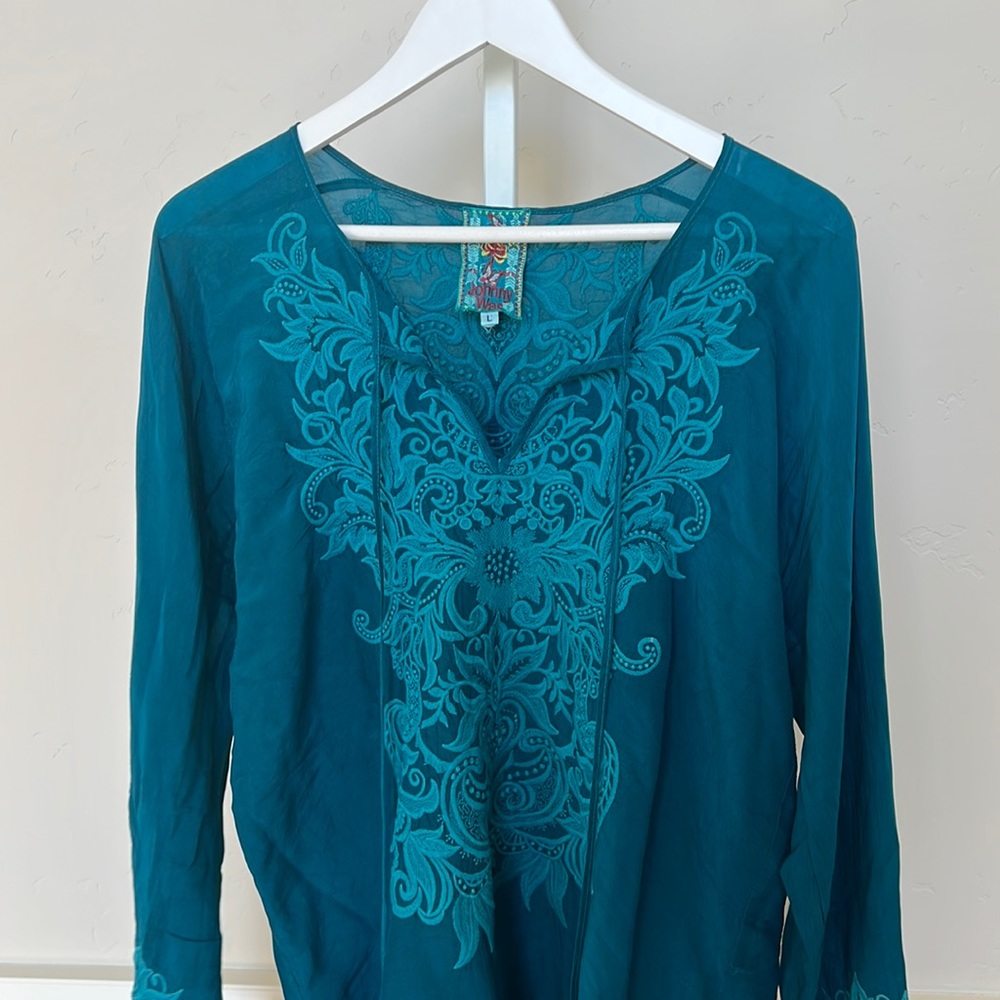 Johnny Was Tunic with embroidery